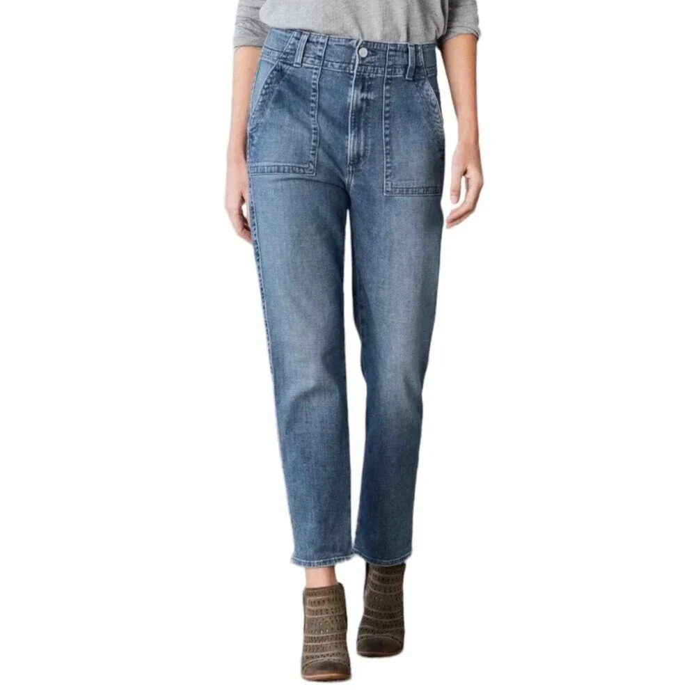 Joes Jeans High Rise Straight Crop Jeans 25